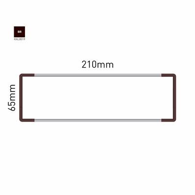 Signalétique Murale RAL8019 65x210mm , Avec Feuille de protection PS