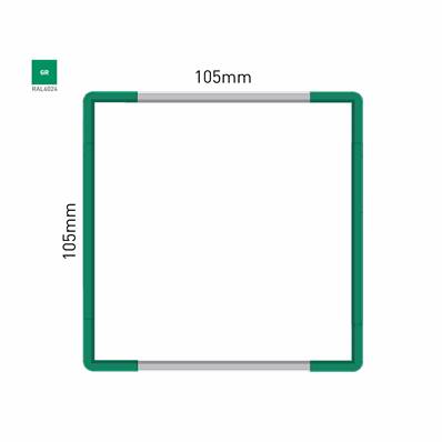 Signalétique Murale RAL6024 105x105mm , Avec Feuille de protection PS