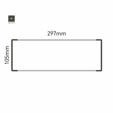 Signalétique Murale RAL7016 105x297mm , Avec Feuille de protection PS