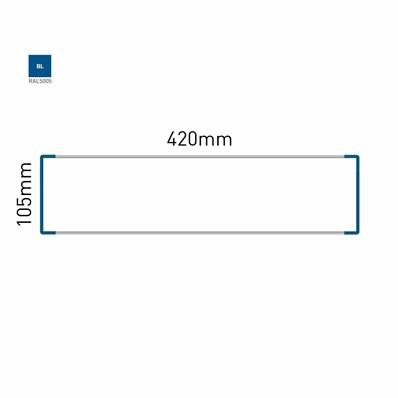 Signalétique Murale RAL5005 105x420mm , Avec Feuille de protection PS