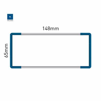 Signalétique Murale RAL5005 65x148mm , Avec Feuille de protection PS