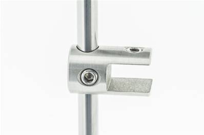 PINCE SIMPLE EN INOX SYSTEME ROD HORIZONTAL