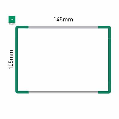 Signalétique Murale RAL6024 105x148mm , Avec Feuille de protection PS