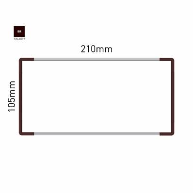 Signalétique Murale RAL8019 105x210mm , Avec Panneau Aluminium