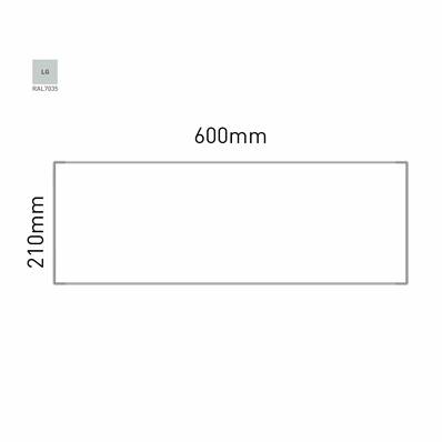 Signalétique Murale RAL7035 210x600mm , Avec Feuille de protection PS