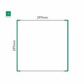 Signalétique Murale RAL6024 297x297mm , Avec Feuille de protection PS