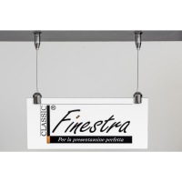 FINESTRA CLASSIC > KIT COMPLET DE 2 SUSPENSIONS AU PLAFOND FINITION CHROME