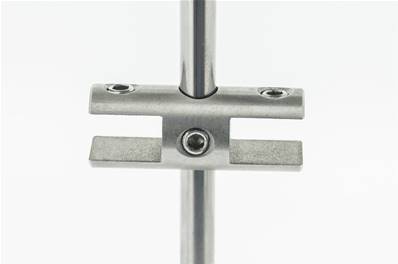 PINCE DOUBLE EN INOX SYSTEME ROD HORIZONTAL