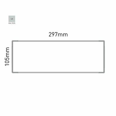 Signalétique Murale RAL7035 105x297mm , Avec Panneau Aluminium