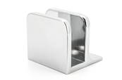 SUPPORT DE PLAQUE 30x27MM FINITION CHROME BRILLANT AVEC TRAVERSE