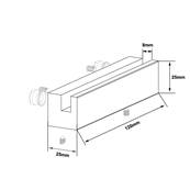 PROFILE ALUMINIUM SIGNCLAMP L120mm