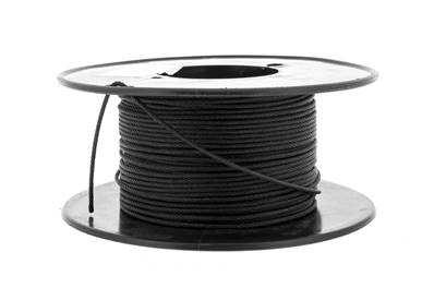 CABLE EN ACIER NOIR Ø1.5MM x 50M