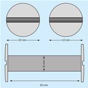 VIS RELIEUR NYLON BLANC Ø5 X 25MM