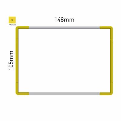 Signalétique Murale RAL1023 105x148mm , Avec Feuille de protection PS