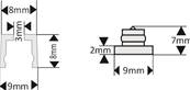 EASYFIX MIDI10 TRANSPARENT A COLLER (M+F)