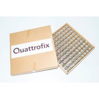 BOITE DE 100 ENTRETOISES QUATTROFIX INOX 304 Ø15X15MM FILETAGE A GAUCHE