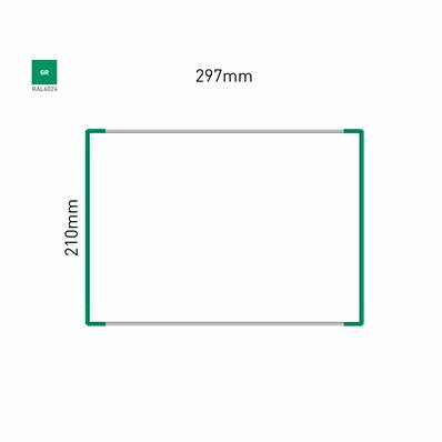 Signalétique Murale RAL6024 210x297mm , Avec Feuille de protection PS