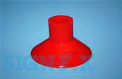VENTOUSE PVC ROUGE Ø40MM AVEC TROU TRAVERSANT