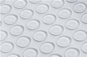 350 Bumpers anti-chocs 10 mm ronds hauteur 2.6 mm extra transparent