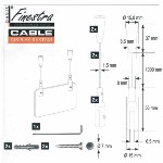 FINESTRA BASIC > KIT COMPLET DE 2 SUSPENSIONS AU PLAFOND FINITION ALUMINIUM