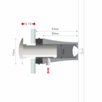 ENTRETOISES FISSO RAPID FINITION LAITON  Ø15x20mm